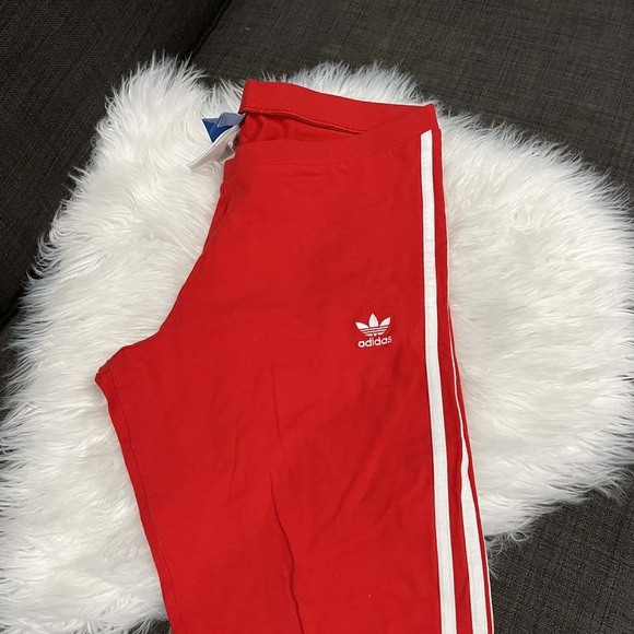Adidas Women's Red Leggings - Picture 5 of 6